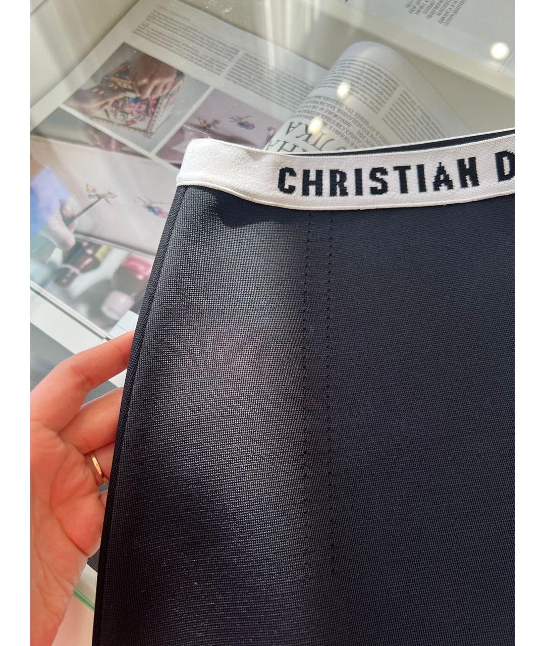 CHRISTIAN DIOR Черные вискозные шорты, фото 4