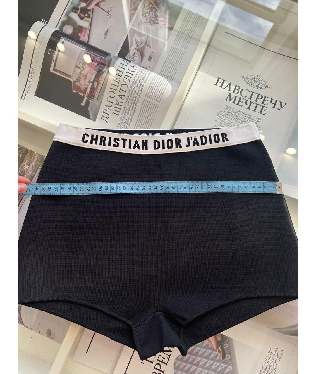 CHRISTIAN DIOR Черные вискозные шорты, фото 5