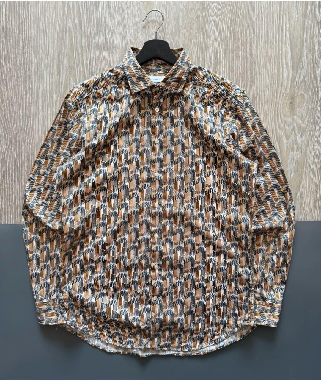 ETRO Мульти хлопковая классическая рубашка, фото 6