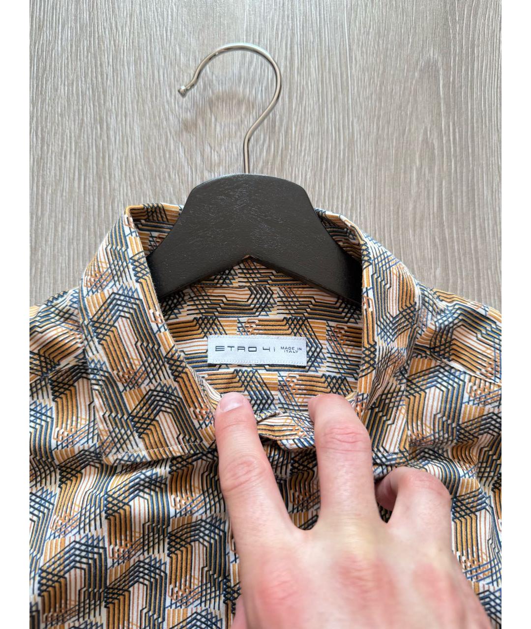 ETRO Мульти хлопковая классическая рубашка, фото 3