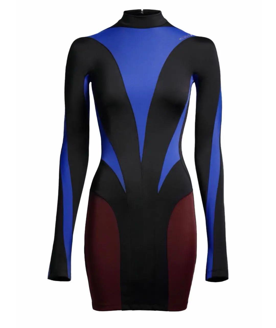 MUGLER Мульти полиамидовое вечернее платье, фото 8