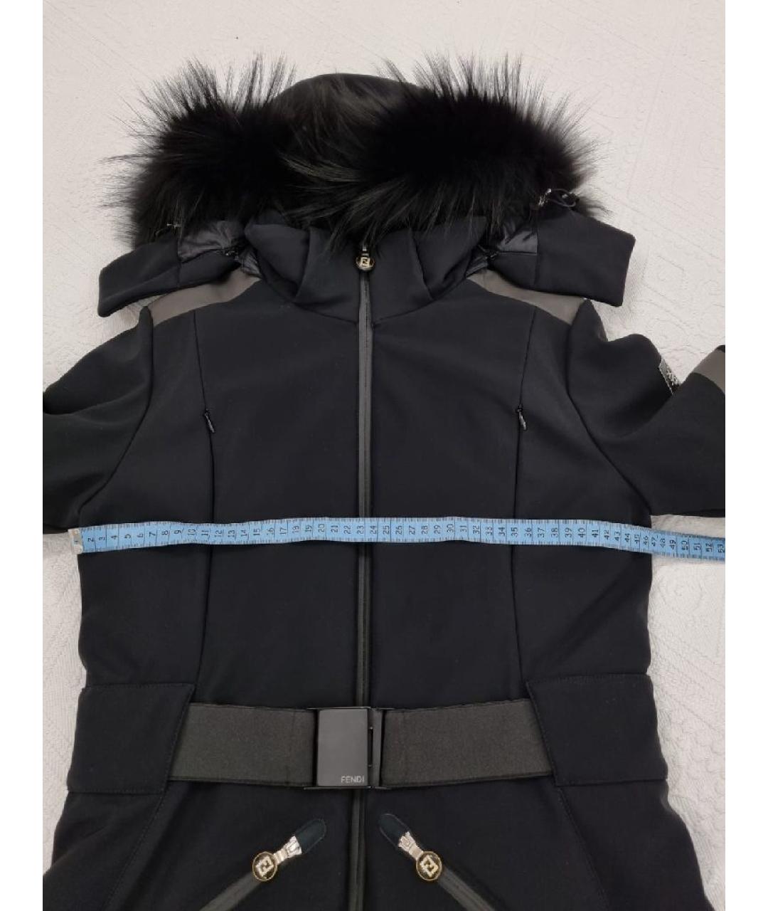 FENDI Черная полиамидовая куртка, фото 6