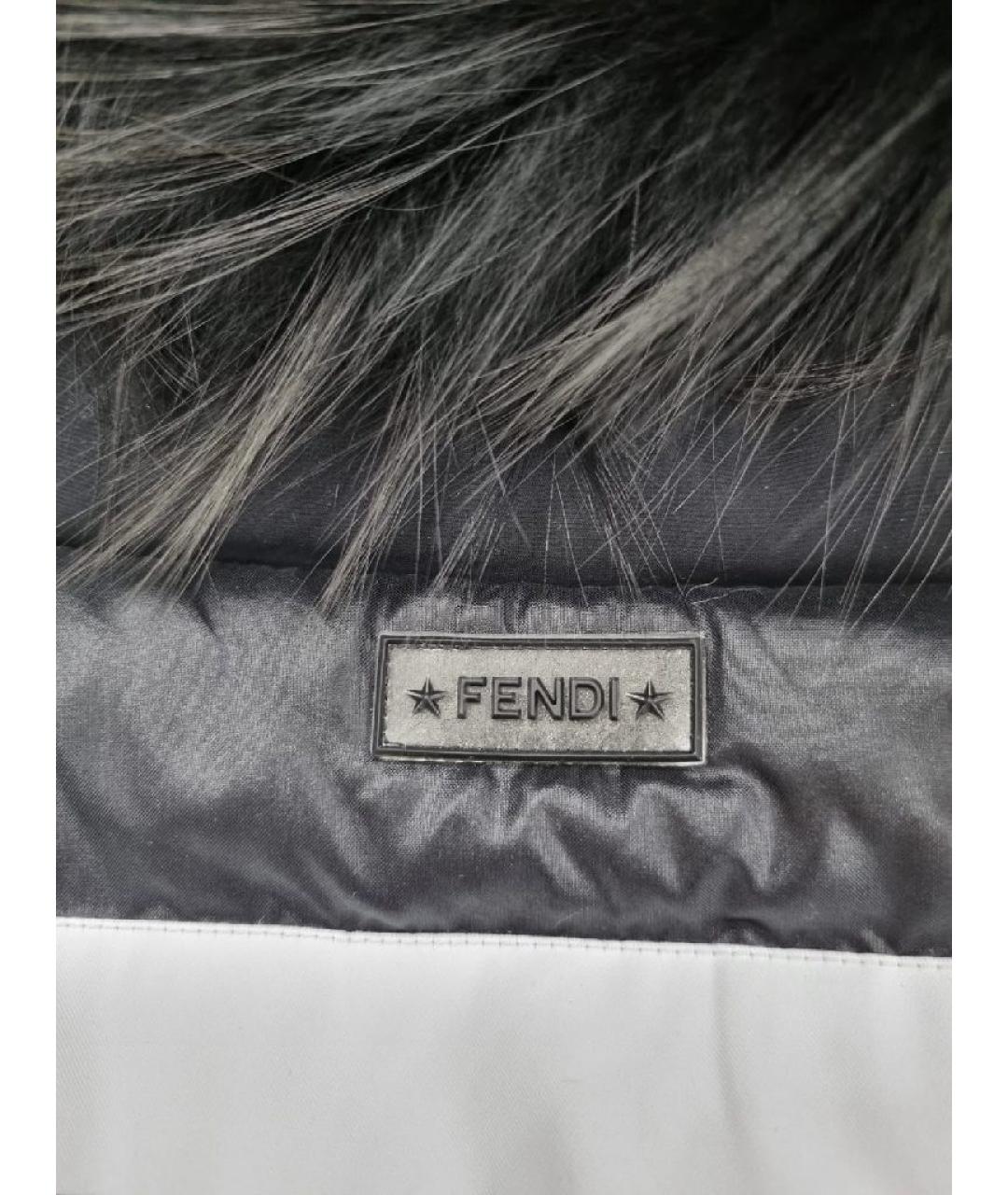 FENDI Черная полиамидовая куртка, фото 4