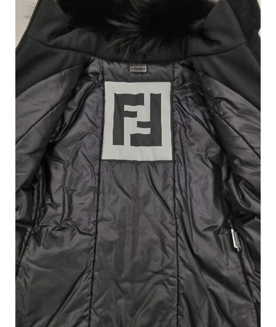 FENDI Черная полиамидовая куртка, фото 9
