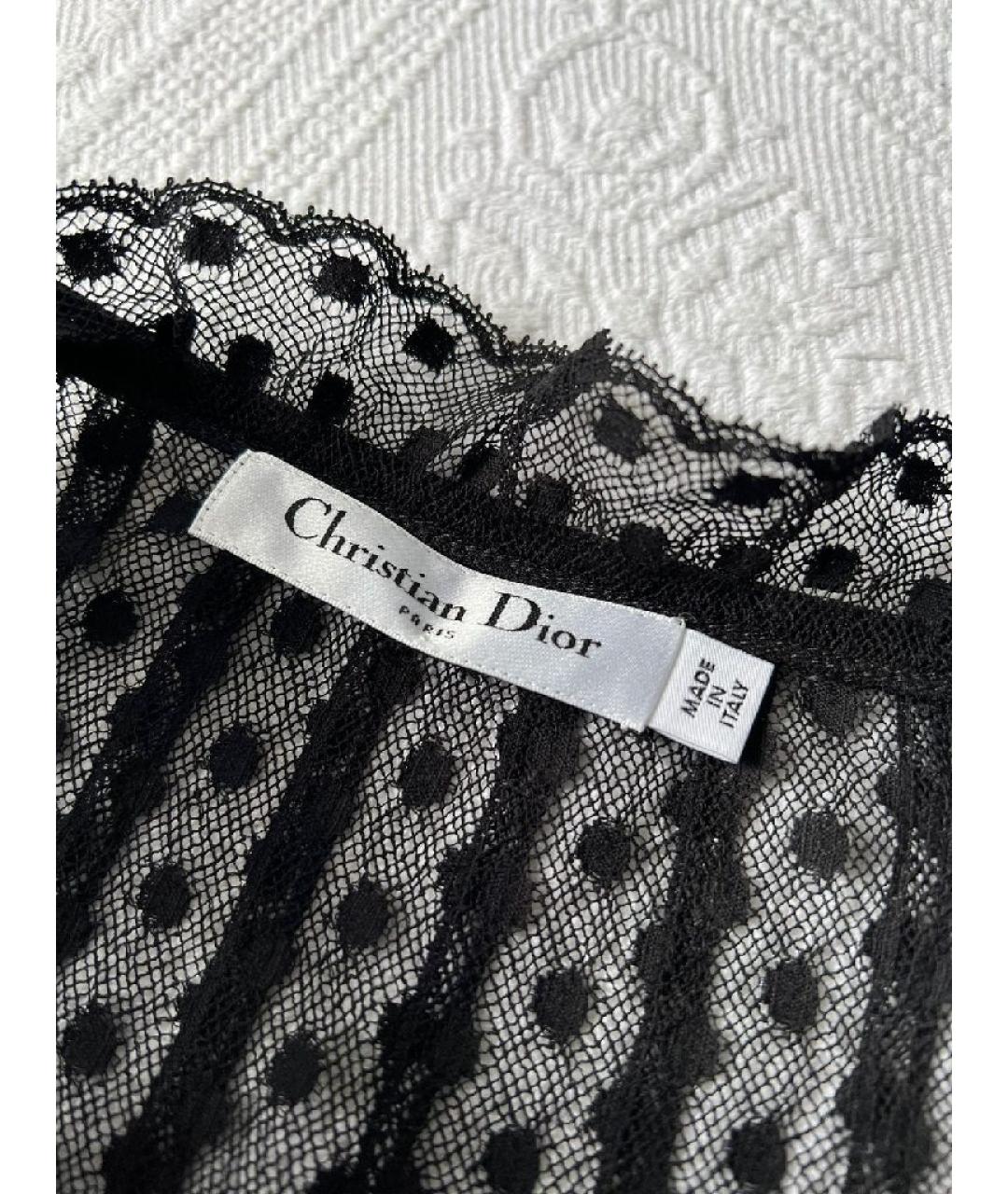 CHRISTIAN DIOR Темно-синяя хлопковая юбка макси, фото 3