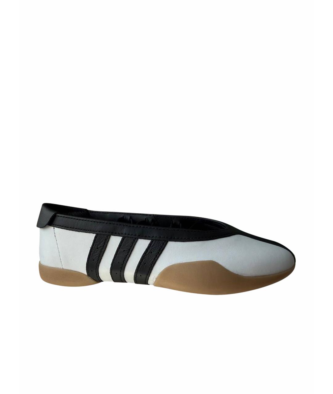 ADIDAS Белые кожаные кеды, фото 1