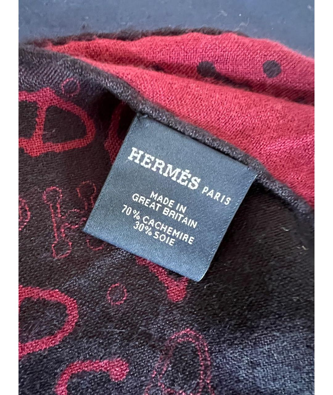 HERMES Мульти кашемировый шарф, фото 6