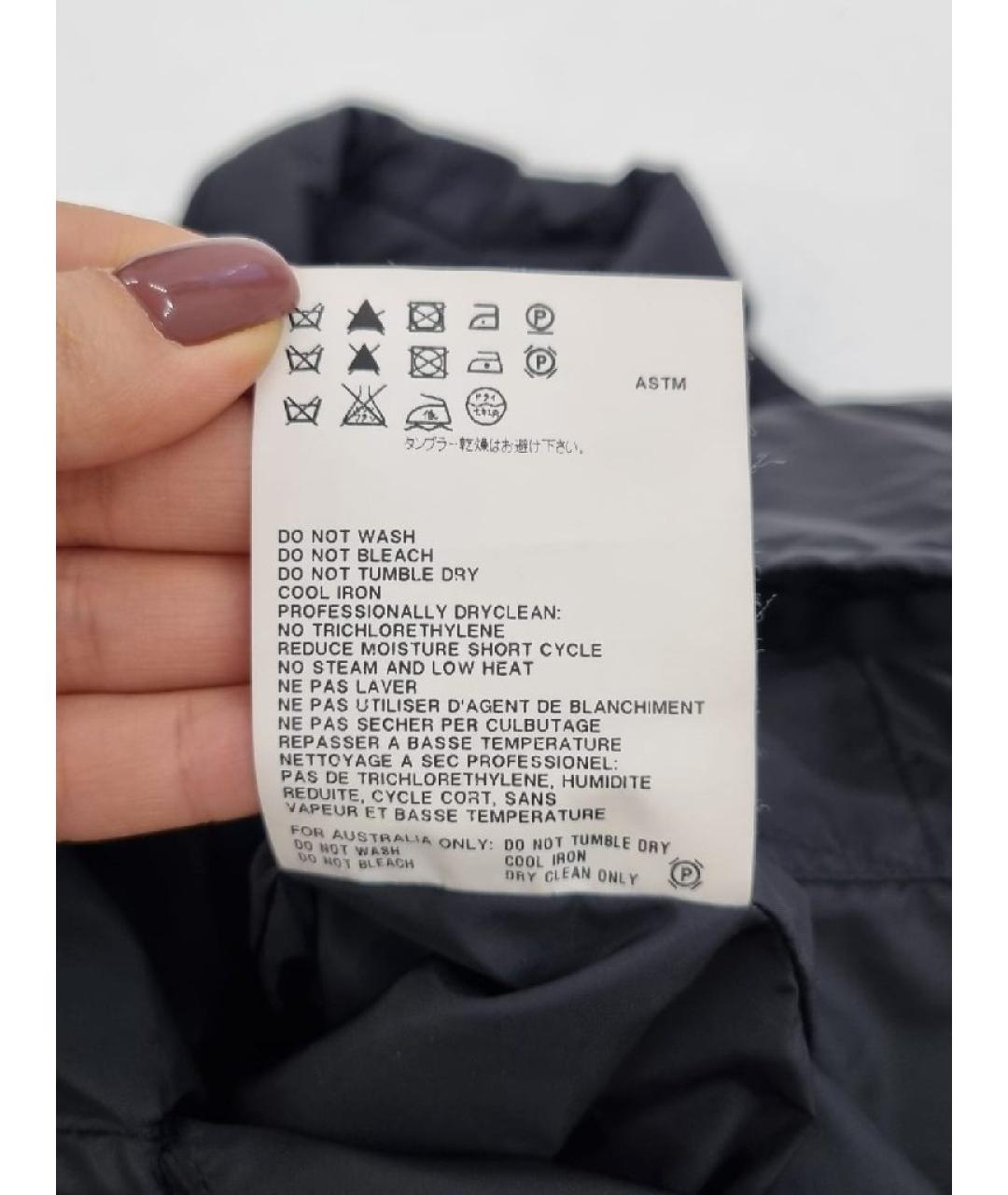 JIL SANDER Темно-синяя полиамидовая куртка, фото 9