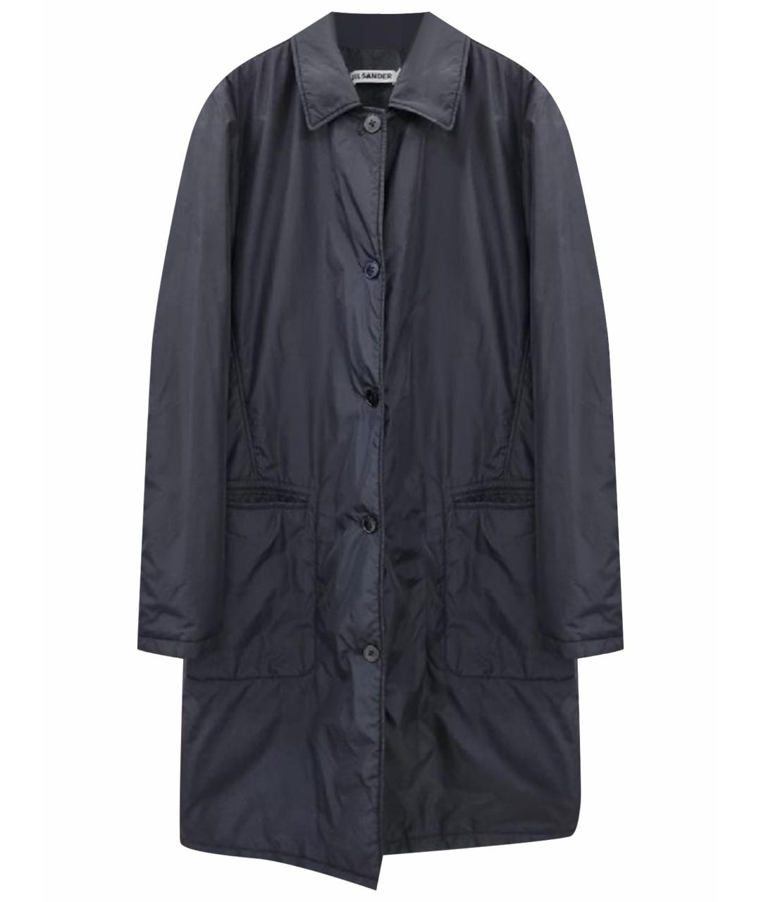 JIL SANDER Темно-синяя полиамидовая куртка, фото 1