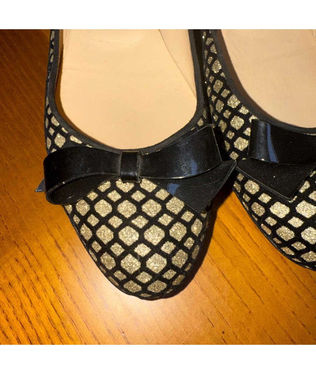 CHRISTIAN LOUBOUTIN Золотые балетки, фото 3