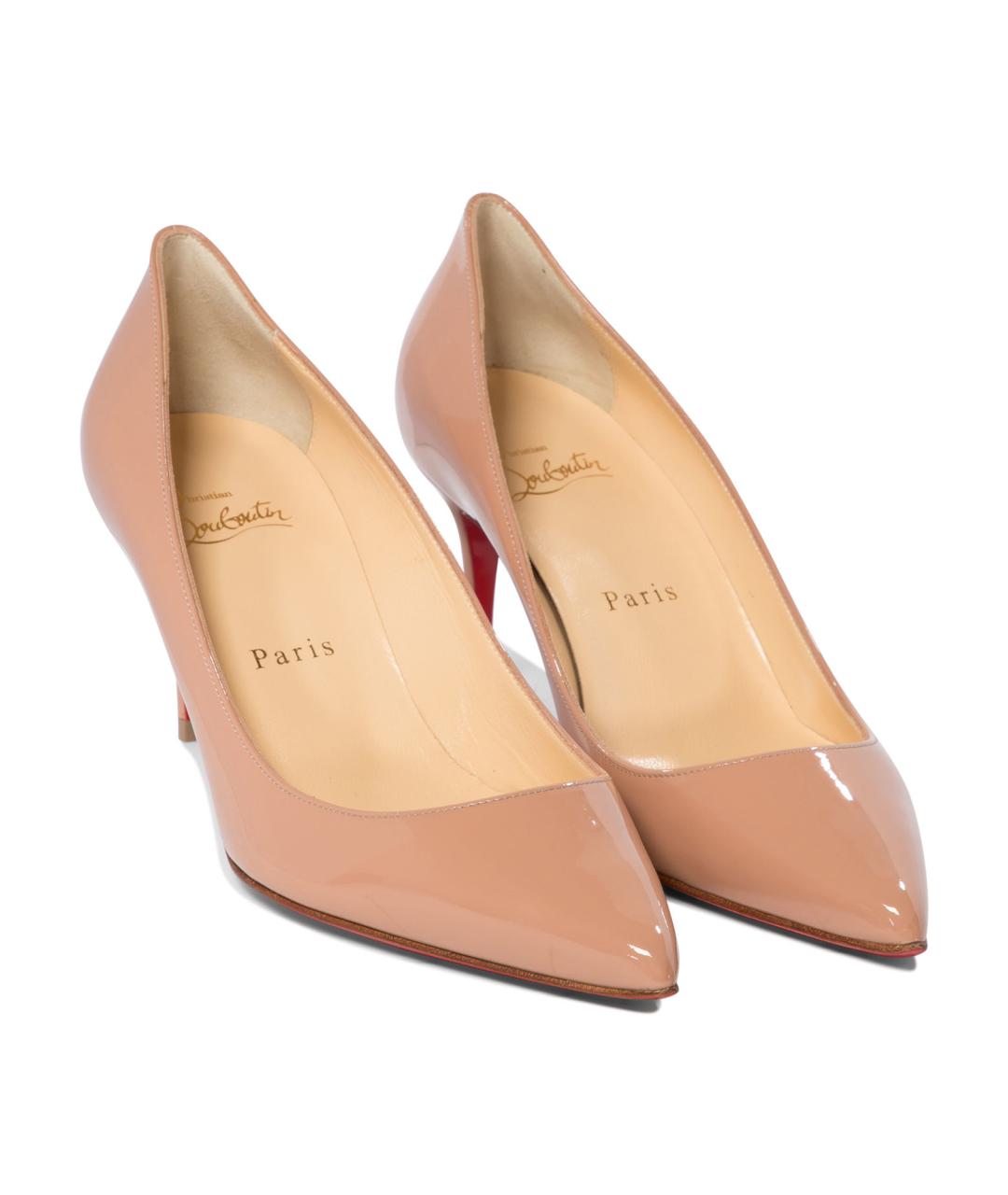 CHRISTIAN LOUBOUTIN Розовые туфли из лакированной кожи, фото 2