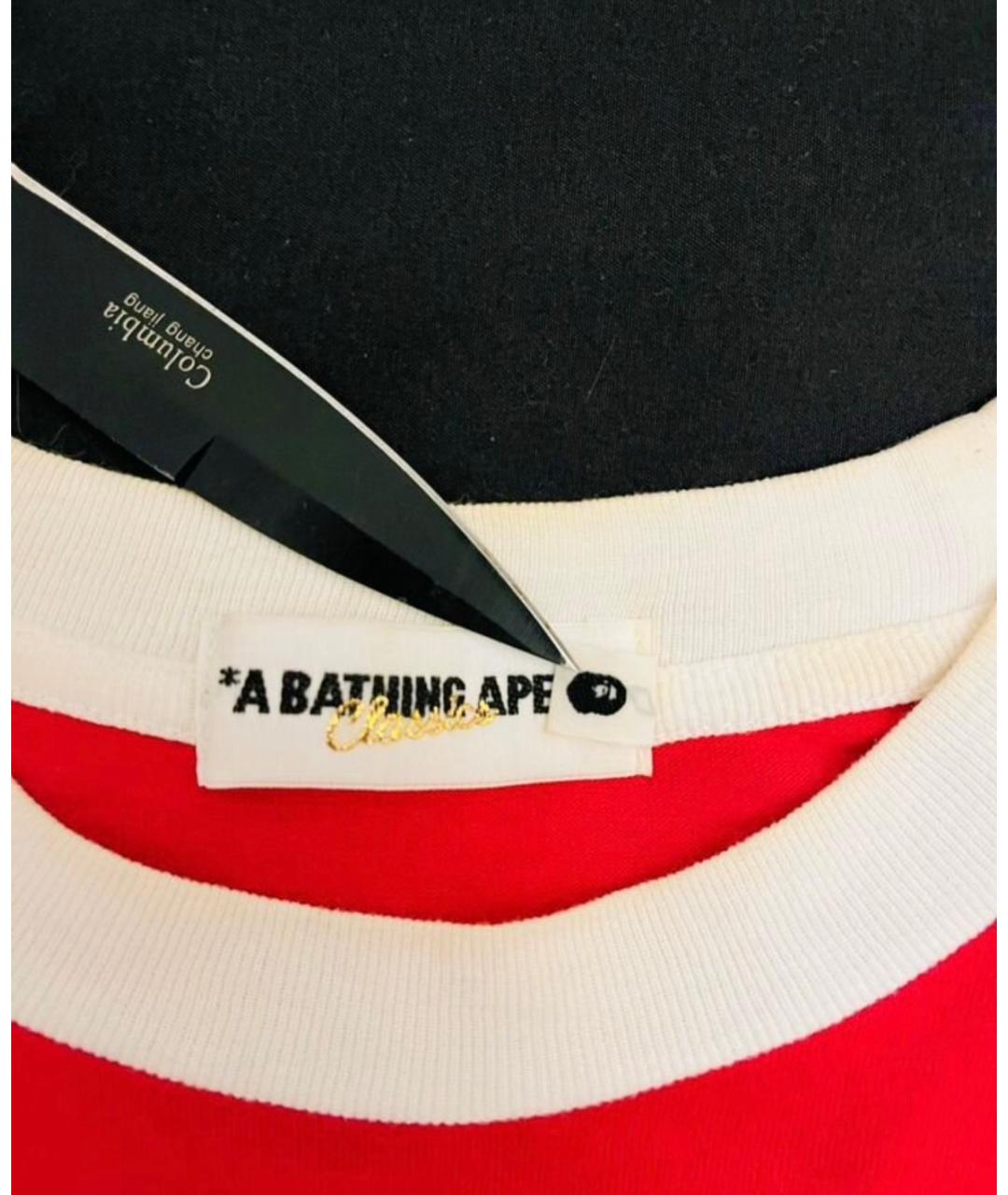 A BATHING APE Хлопковая футболка, фото 6