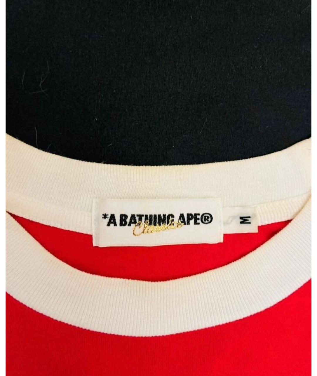 A BATHING APE Хлопковая футболка, фото 5