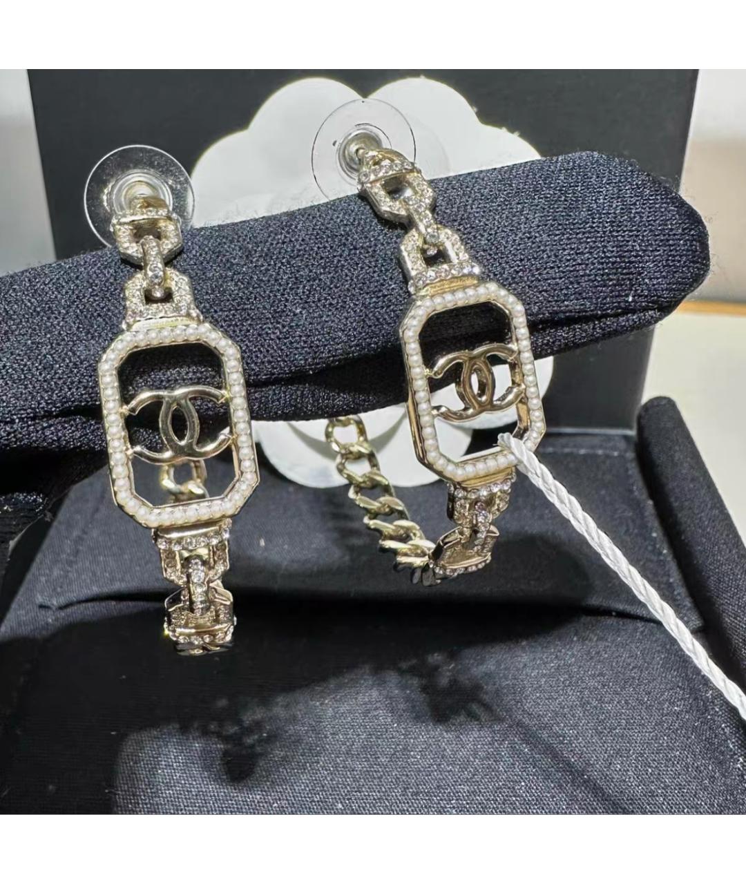 CHANEL Металлические серьги, фото 4