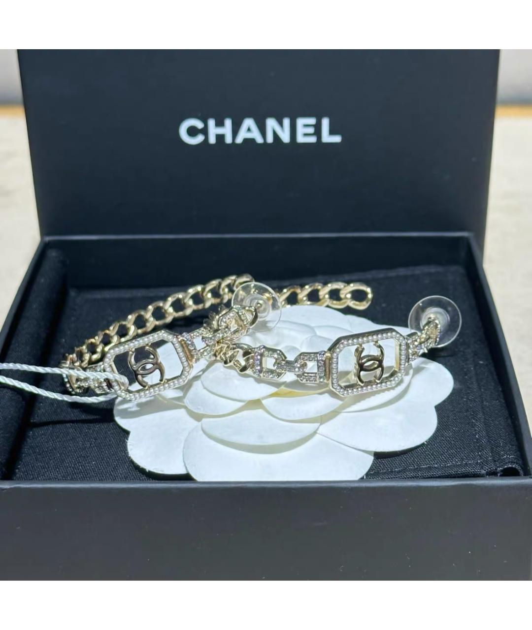 CHANEL Металлические серьги, фото 3