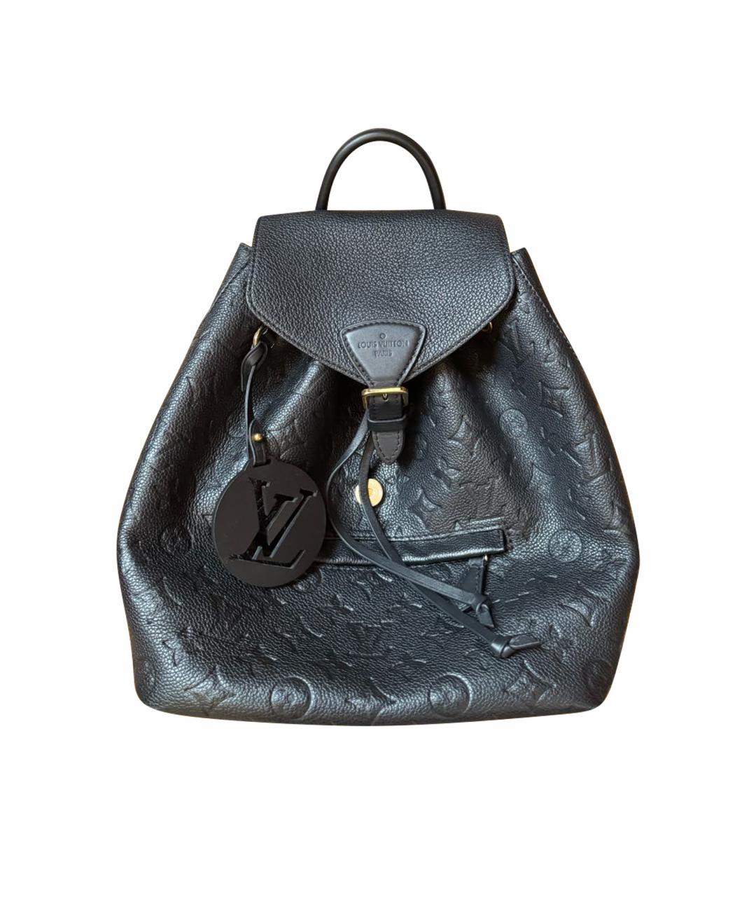 LOUIS VUITTON Черный кожаный рюкзак, фото 1