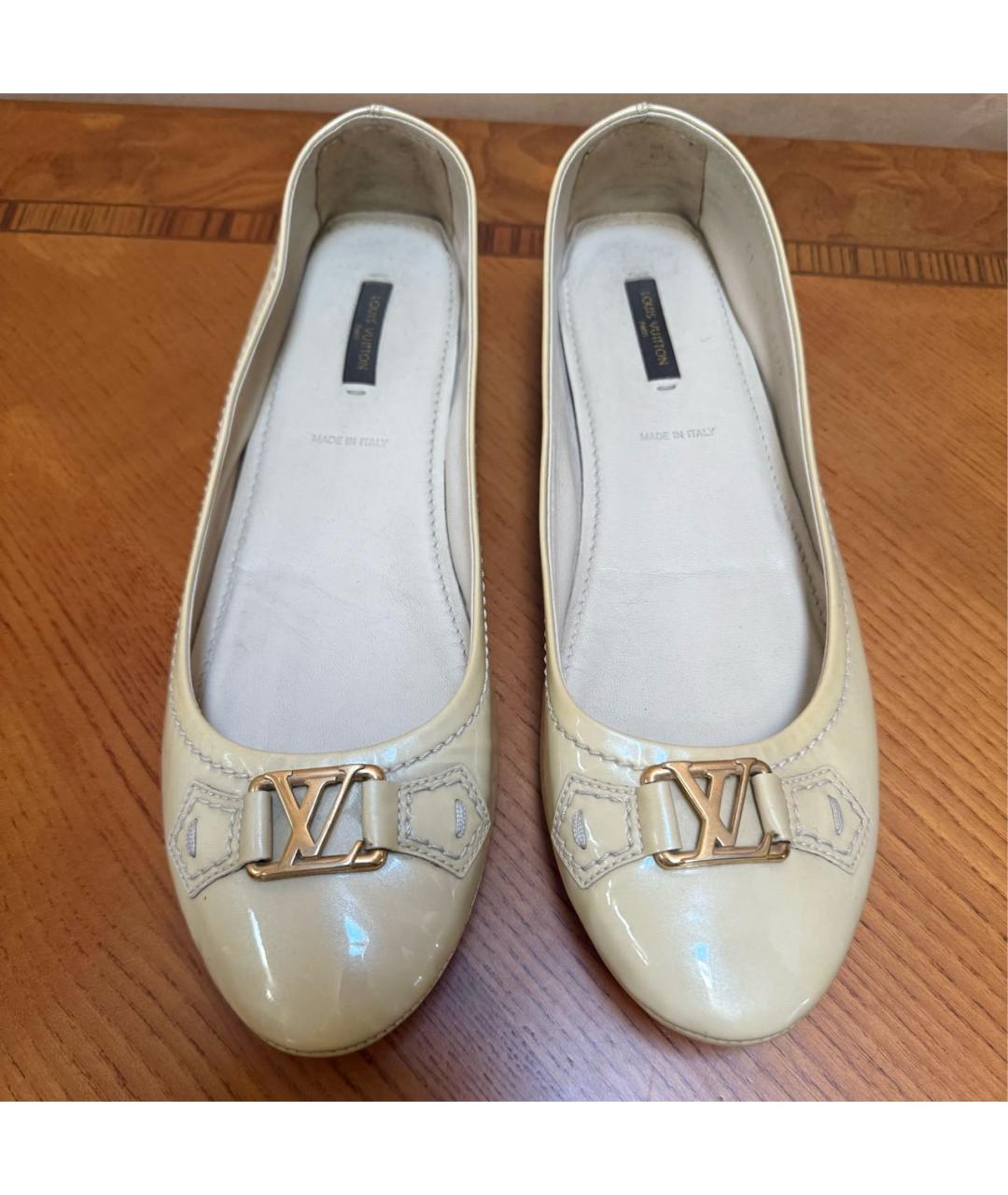 LOUIS VUITTON Желтые балетки, фото 2