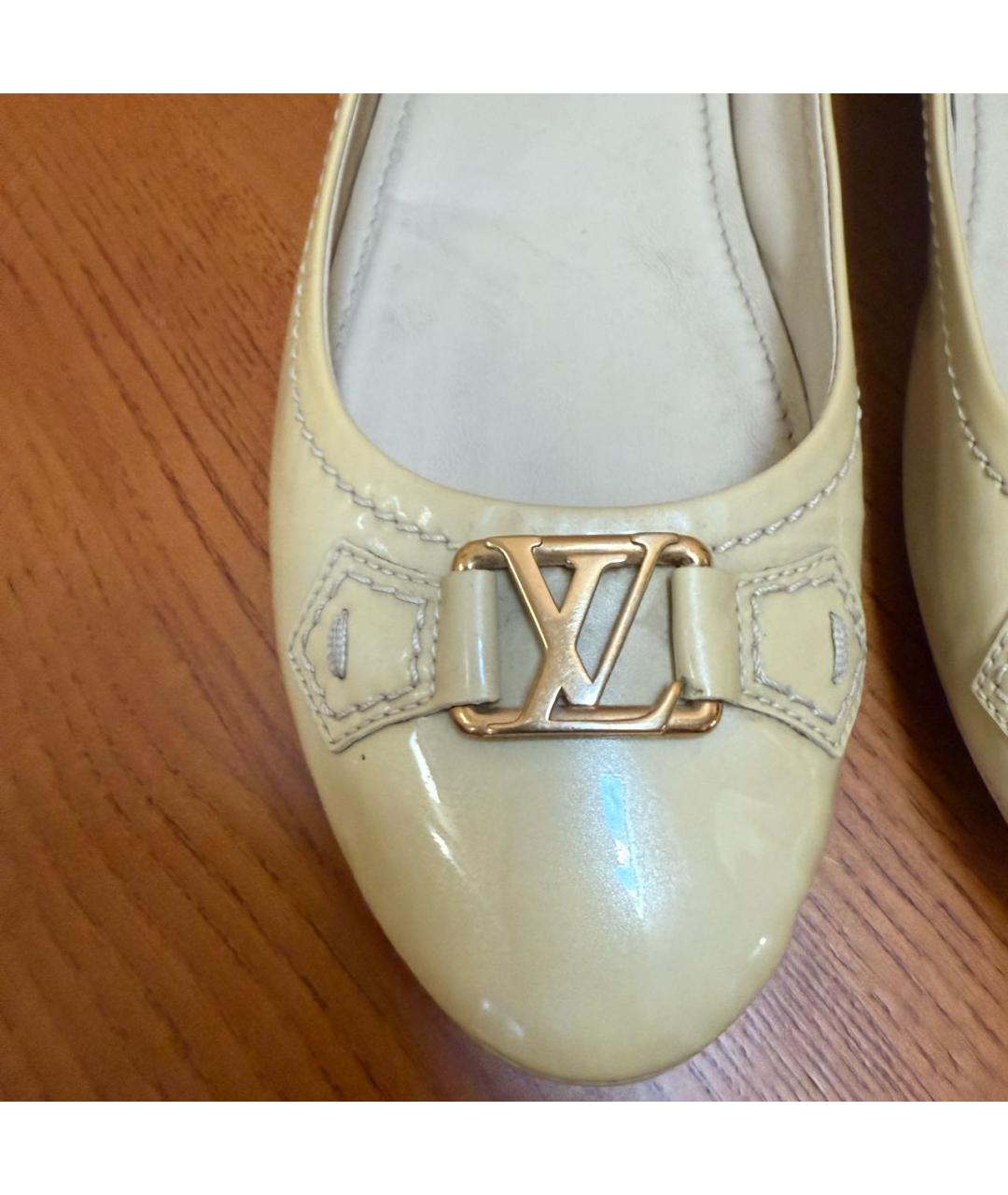 LOUIS VUITTON Желтые балетки, фото 3