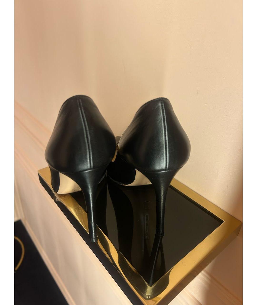 GIANVITO ROSSI Черные кожаные туфли, фото 3