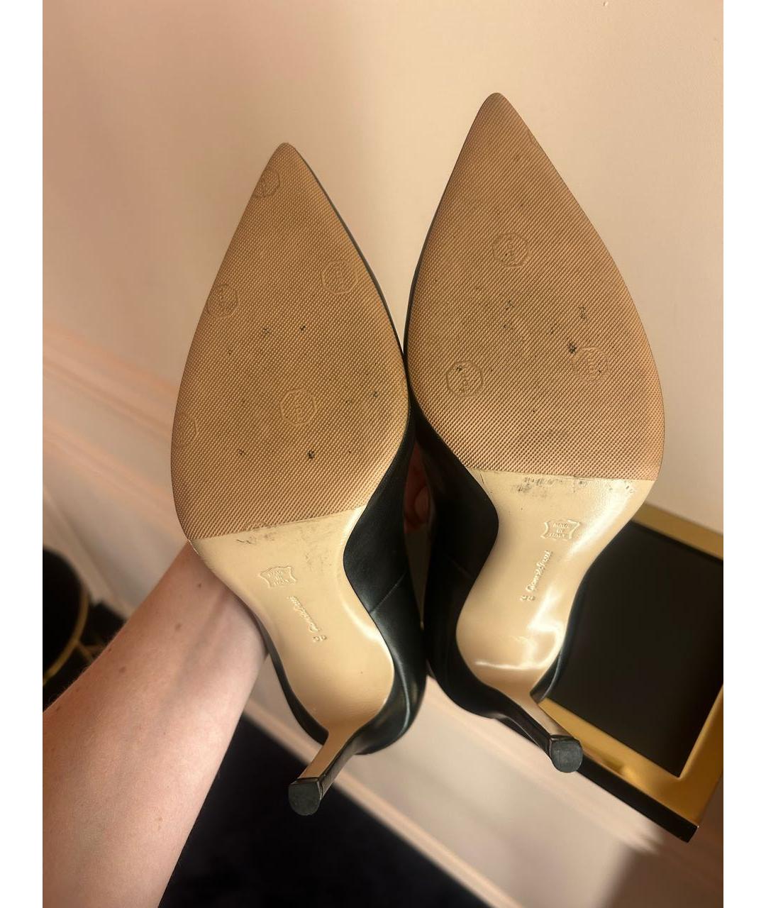 GIANVITO ROSSI Черные кожаные туфли, фото 4