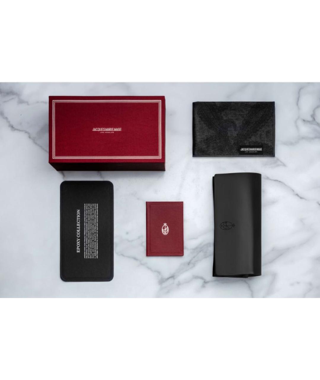 JACQUES MARIE MAGE Черные пластиковые солнцезащитные очки, фото 3