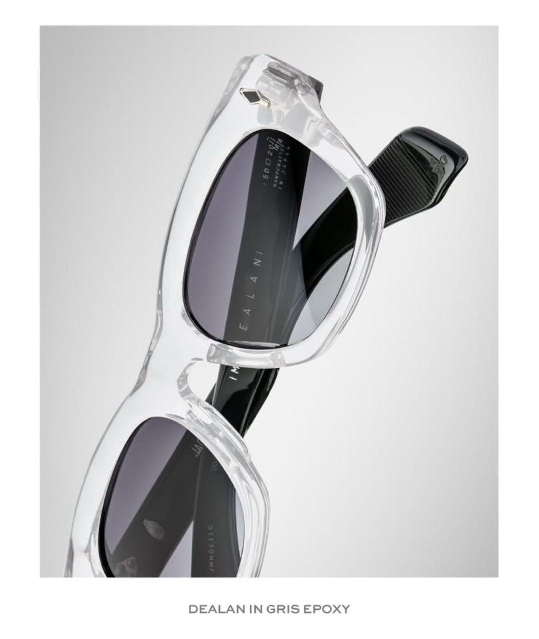 JACQUES MARIE MAGE Черные пластиковые солнцезащитные очки, фото 4