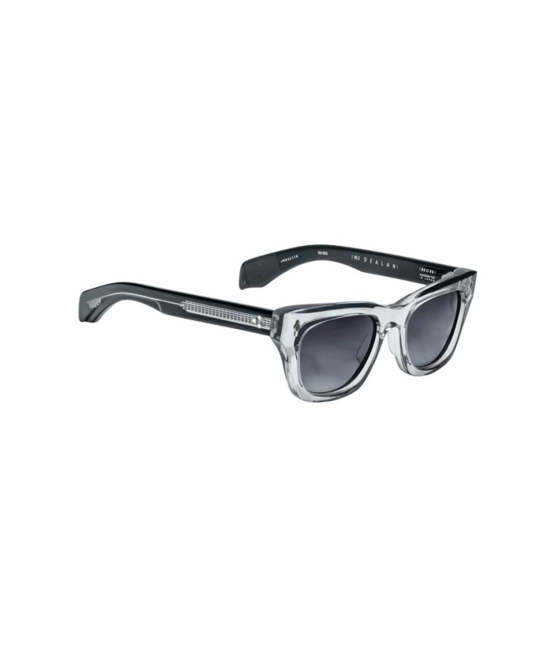 JACQUES MARIE MAGE Черные пластиковые солнцезащитные очки, фото 1