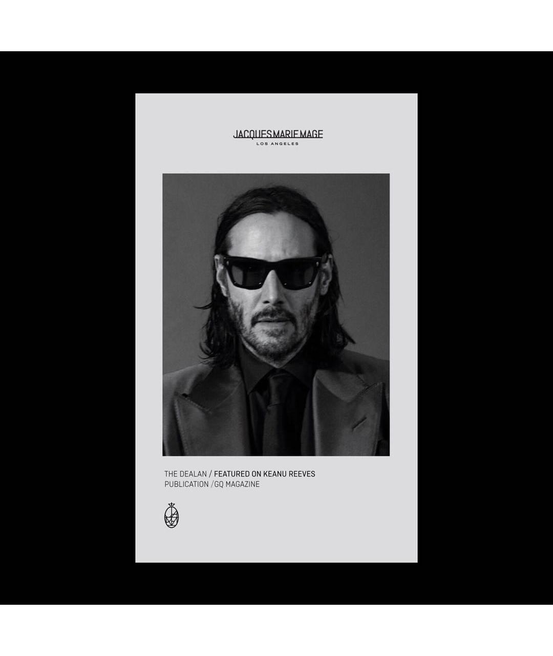 JACQUES MARIE MAGE Черные пластиковые солнцезащитные очки, фото 6