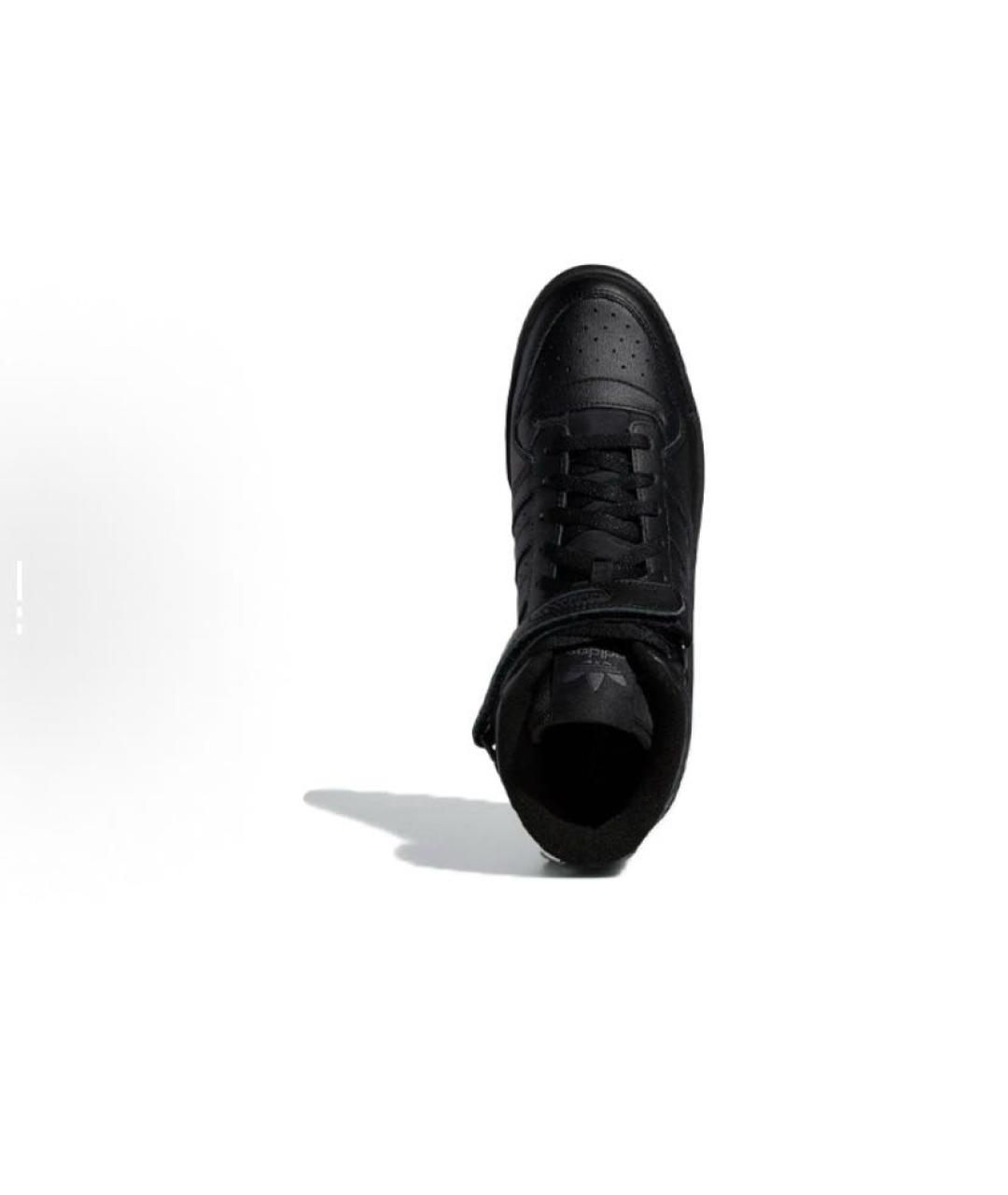 ADIDAS Черные кожаные высокие кроссовки / кеды, фото 6