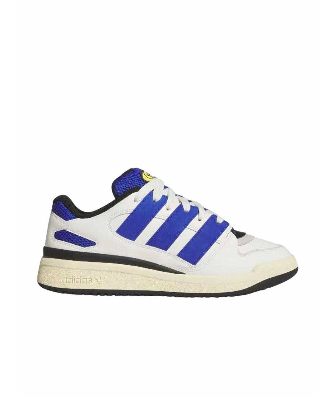 ADIDAS Белые кожаные низкие кроссовки / кеды, фото 1