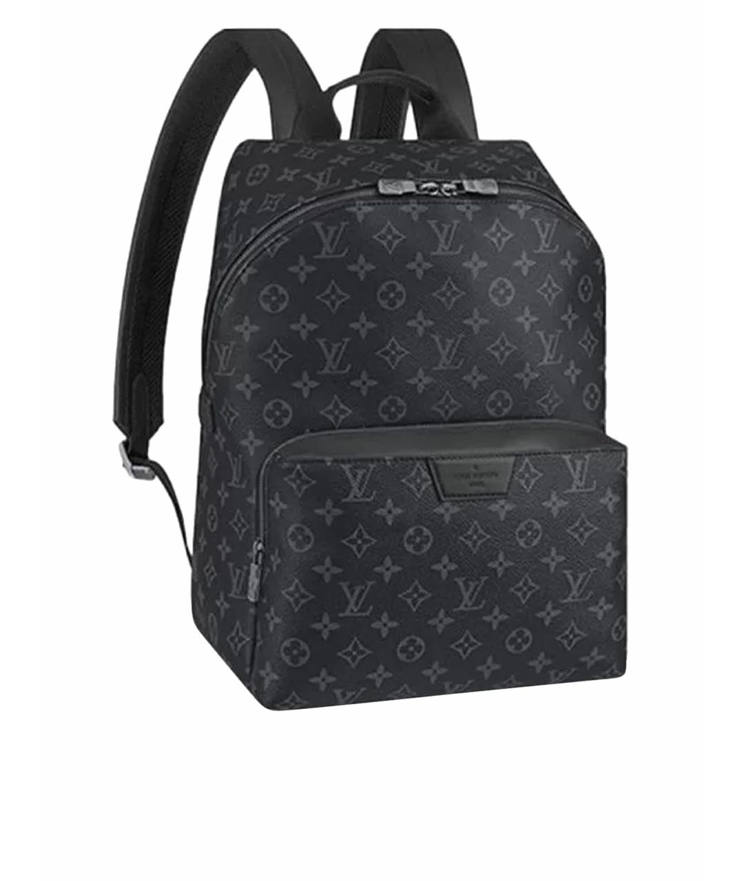 LOUIS VUITTON Черный кожаный рюкзак, фото 1