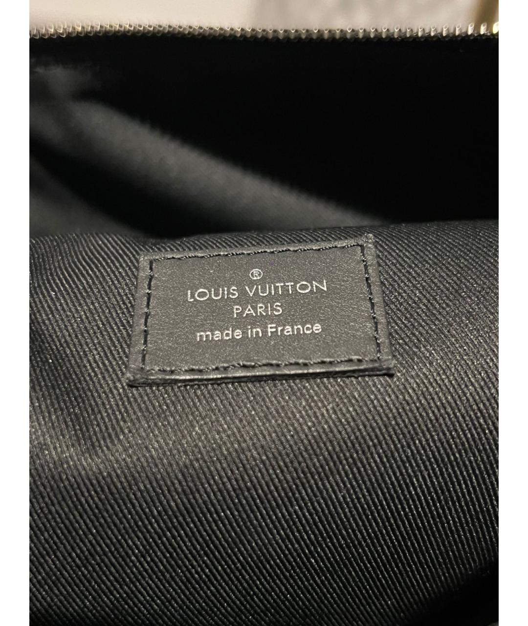LOUIS VUITTON Черный кожаный рюкзак, фото 4