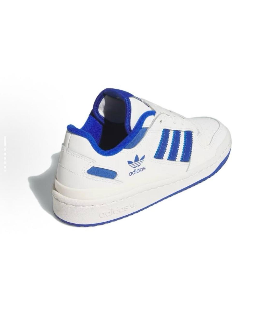 ADIDAS Белые кожаные низкие кроссовки / кеды, фото 5