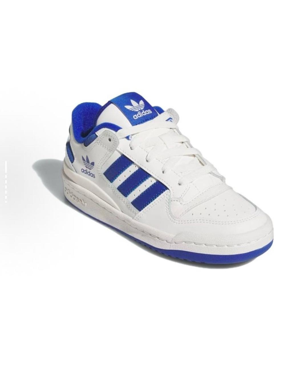 ADIDAS Белые кожаные низкие кроссовки / кеды, фото 4