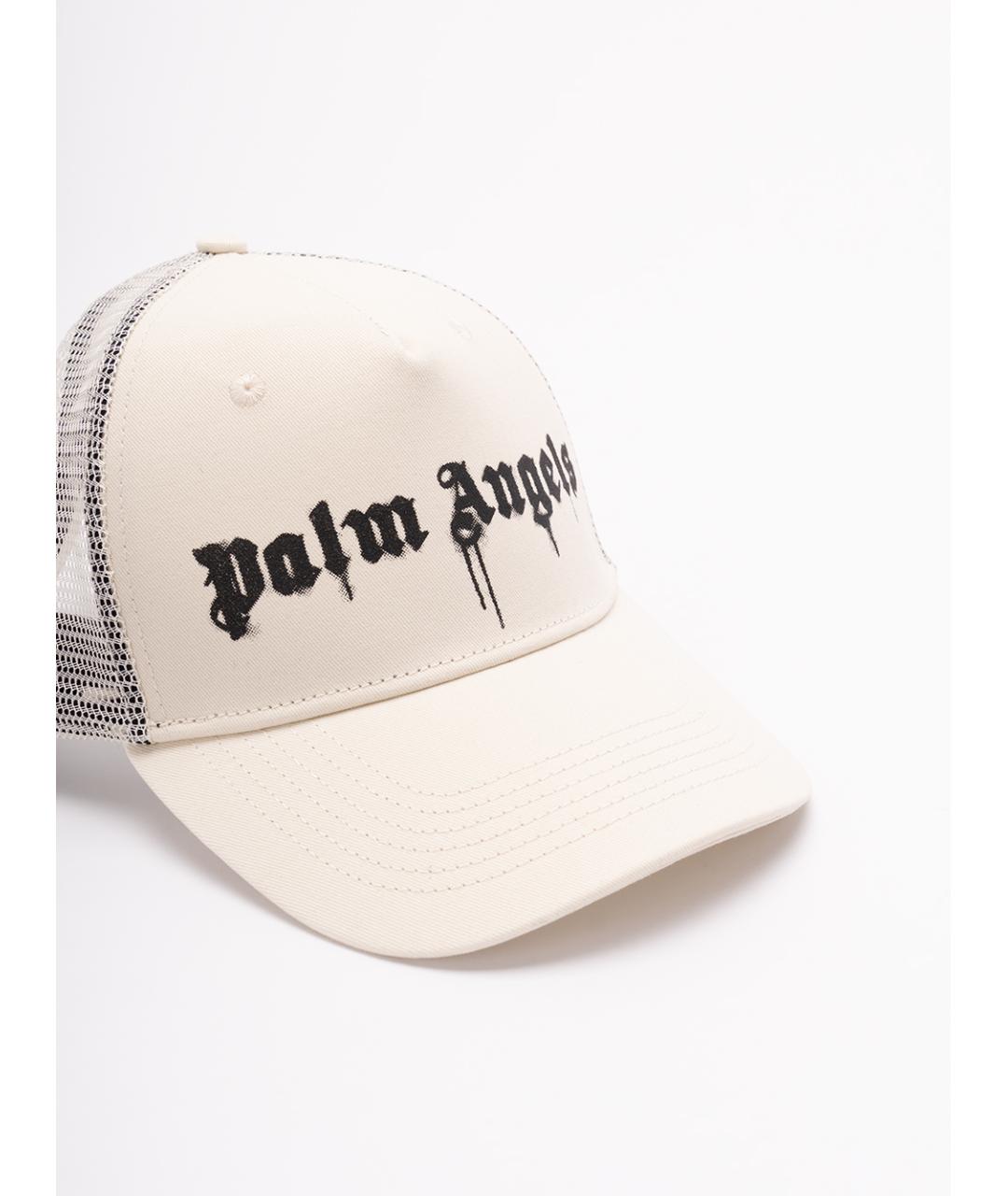 PALM ANGELS Белая хлопковая кепка/бейсболка, фото 2