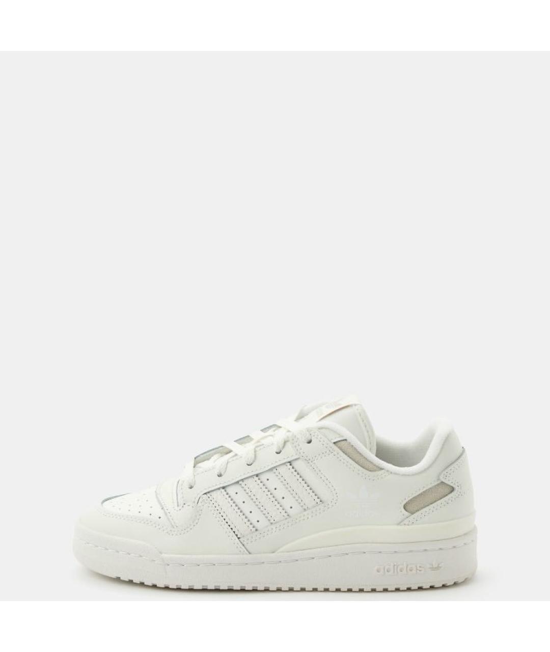 ADIDAS Белые кожаные низкие кроссовки / кеды, фото 2