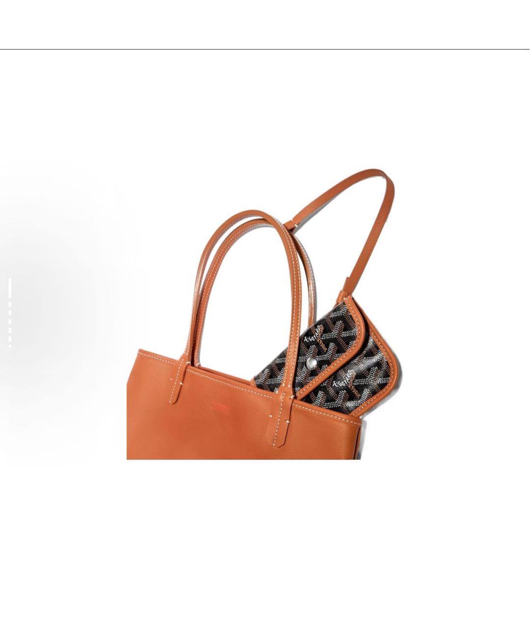 GOYARD Коричневая сумка тоут, фото 3