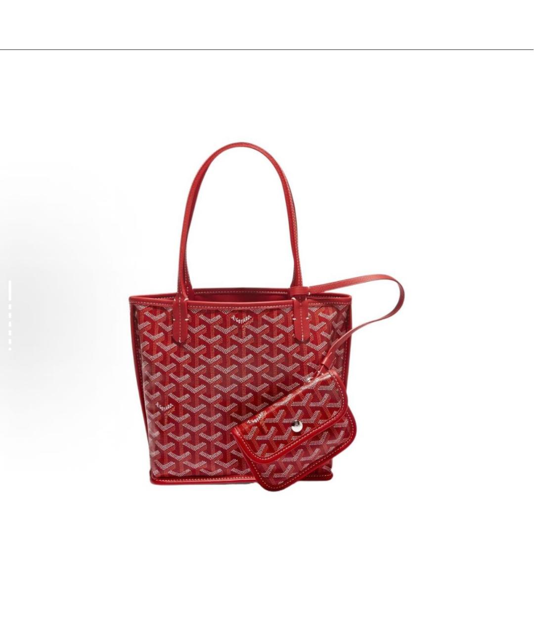 GOYARD Красная сумка тоут, фото 2