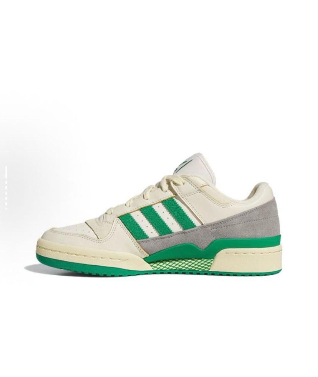 ADIDAS Бежевые кожаные низкие кроссовки / кеды, фото 4