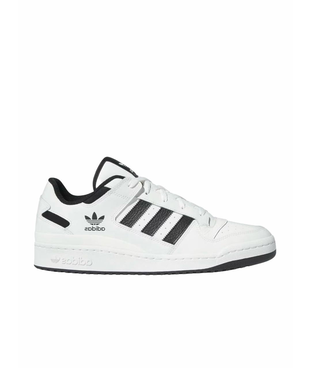 ADIDAS Белые кожаные низкие кроссовки / кеды, фото 1