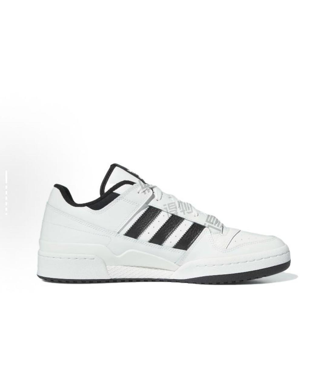 ADIDAS Белые кожаные низкие кроссовки / кеды, фото 3