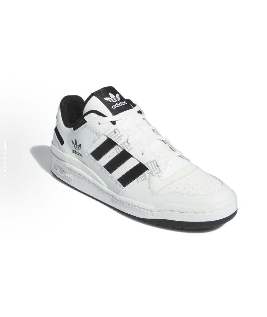 ADIDAS Белые кожаные низкие кроссовки / кеды, фото 4