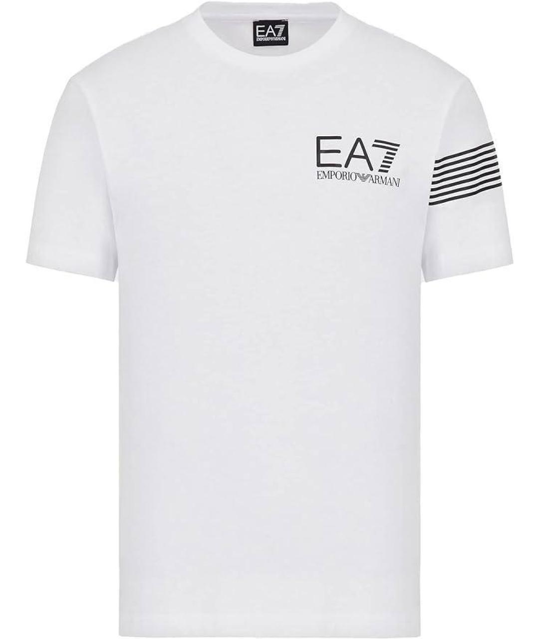 EMPORIO ARMANI Белая хлопковая футболка, фото 1