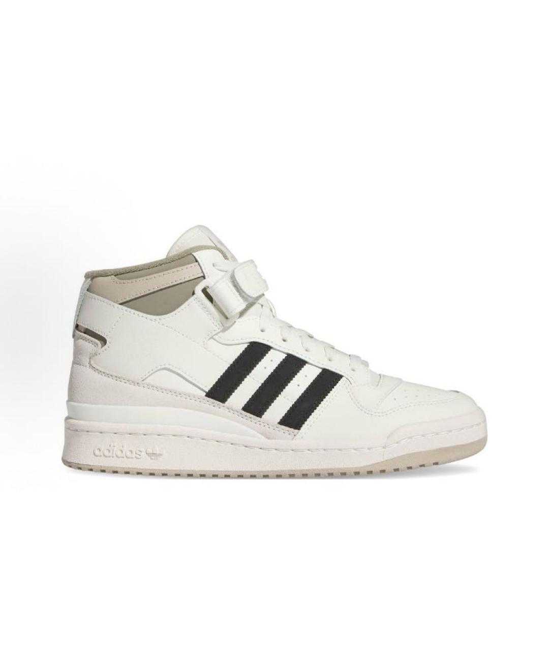 ADIDAS Бежевые кожаные высокие кроссовки / кеды, фото 8