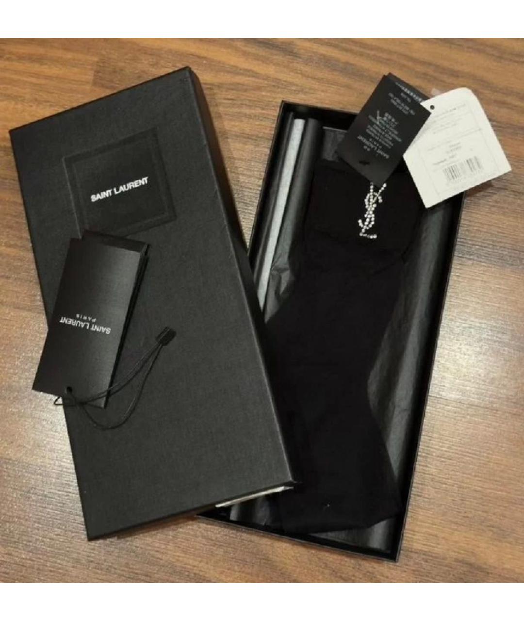 SAINT LAURENT Черные носки, чулки и колготы, фото 4