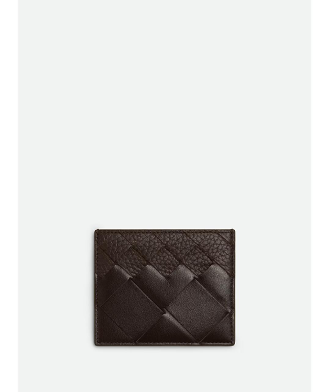 BOTTEGA VENETA Коричневый кожаный кардхолдер, фото 3