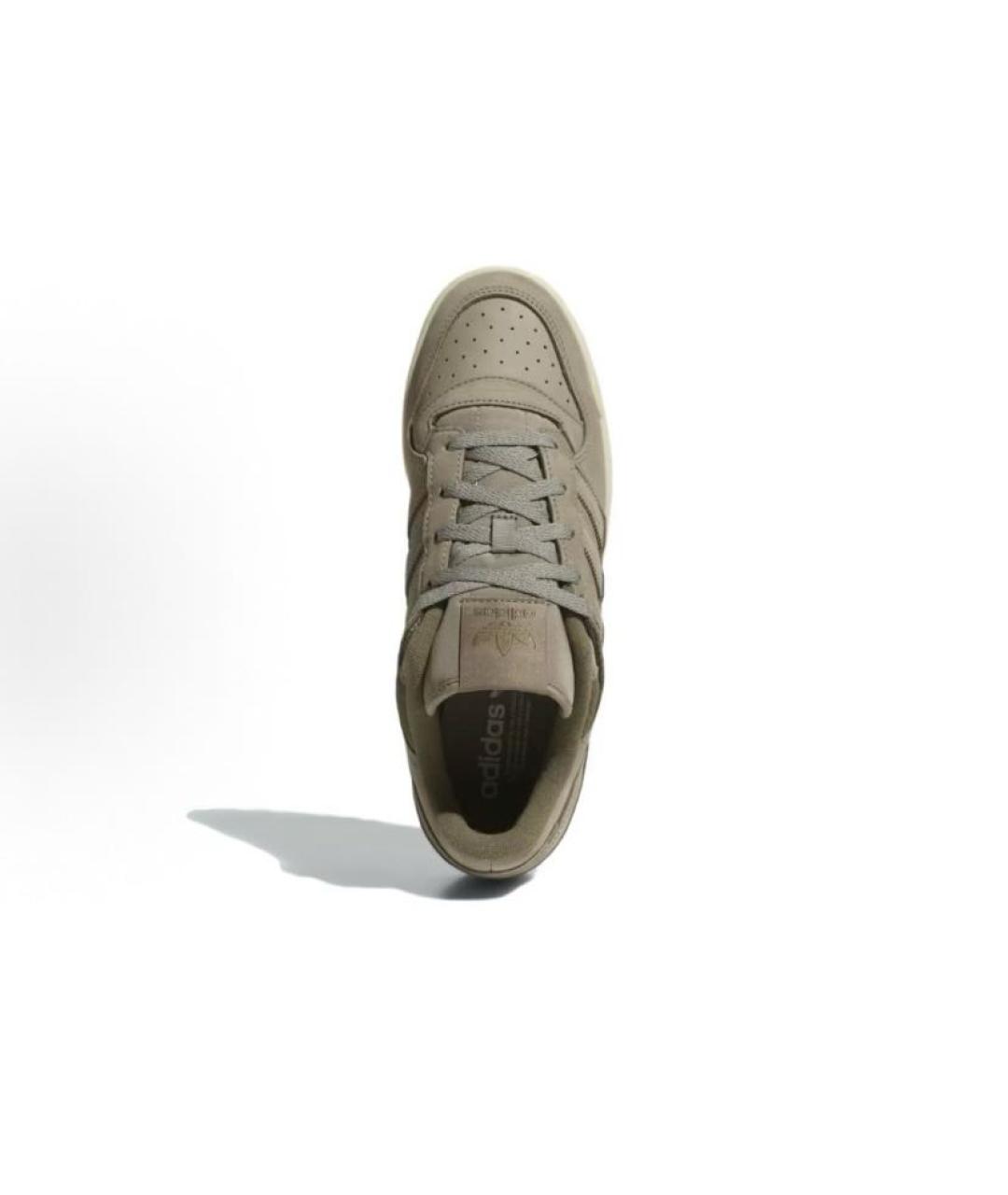 ADIDAS Хаки кожаные низкие кроссовки / кеды, фото 5