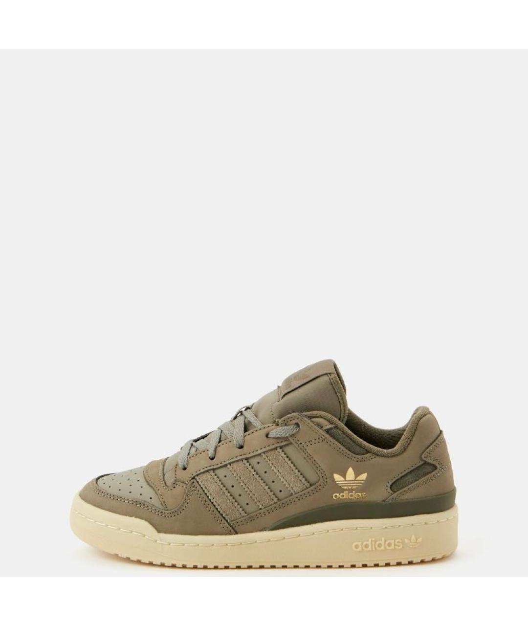 ADIDAS Хаки кожаные низкие кроссовки / кеды, фото 2