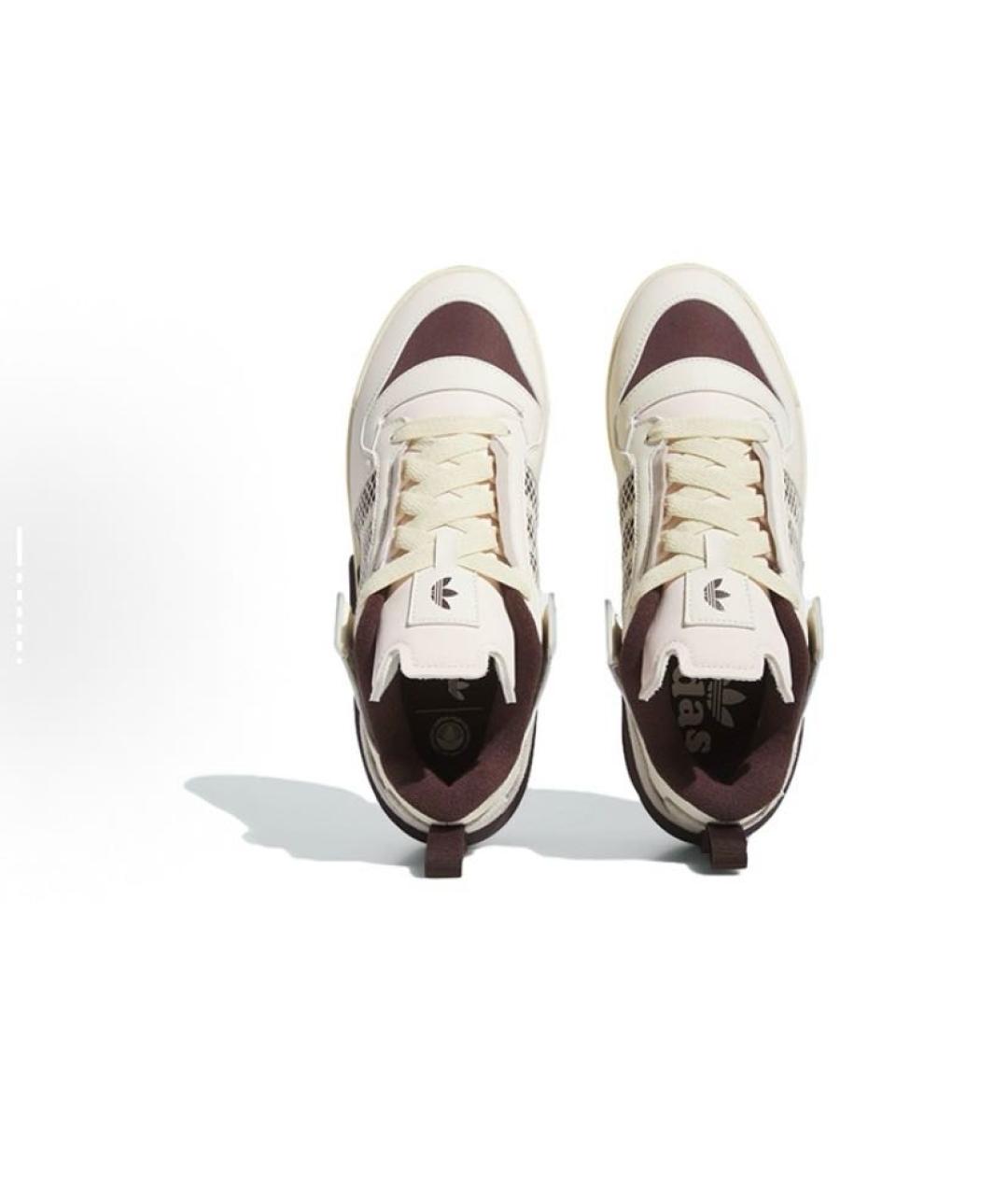 ADIDAS Бежевые кожаные низкие кроссовки / кеды, фото 5