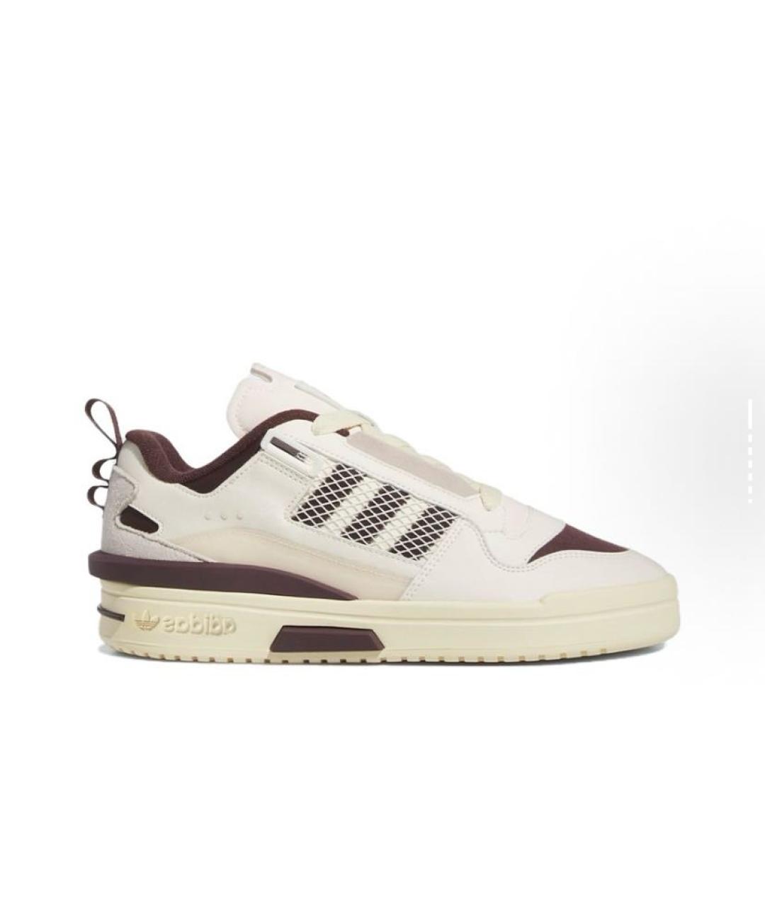 ADIDAS Бежевые кожаные низкие кроссовки / кеды, фото 7